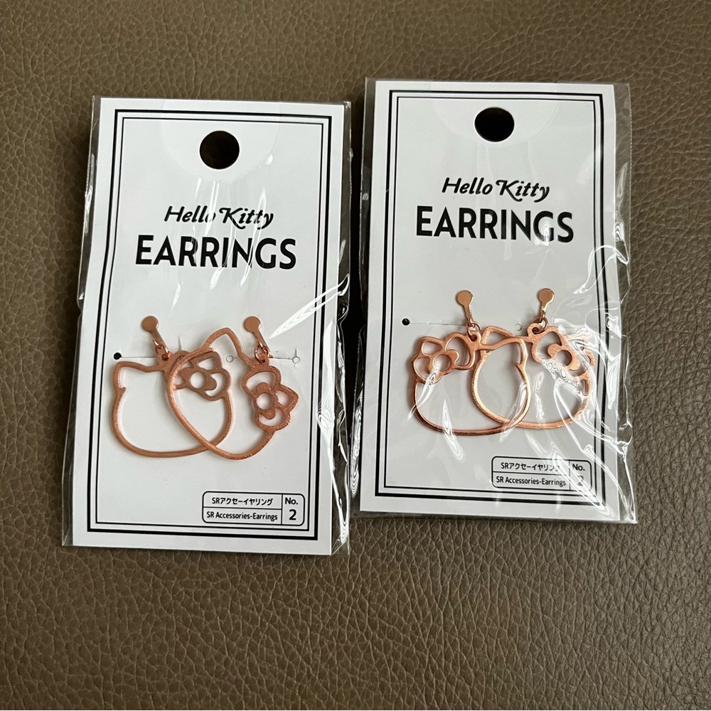 BNIB Japan Sanrio Hello Kitty Clip on Earrings